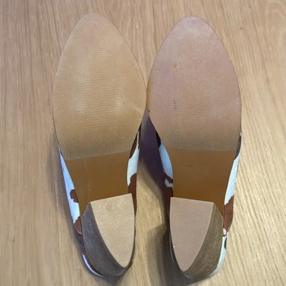 ARIDER GIRL Cow Print Mules Size 8 - Picture 10 of 11